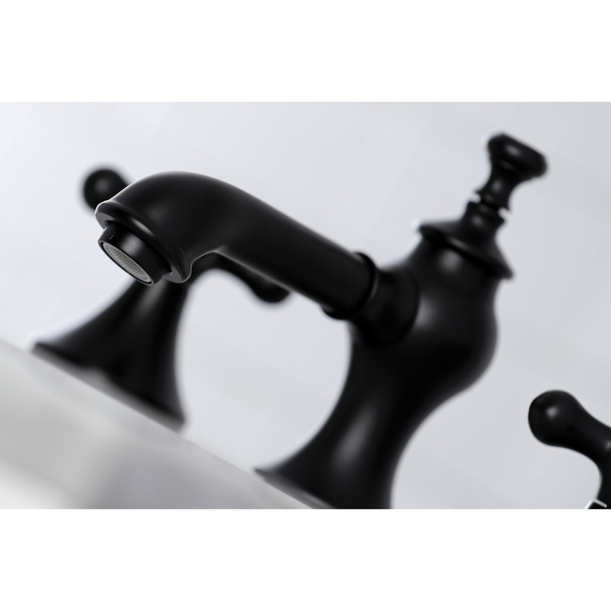 Kingston Brass KC7060AX Vintage 8 in. Widespread Bathroom Faucet, Matte Black