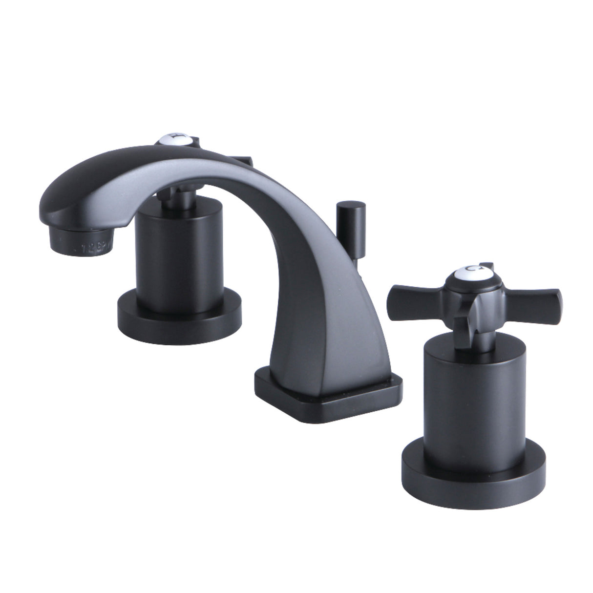 Kingston Brass KS4940ZX 8 in. Widespread Bathroom Faucet, Matte Black