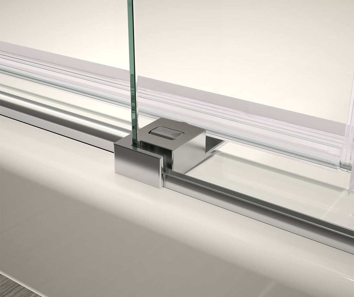 MAAX 138541-810-084-000 Halo Pro GS 56  ½-59 X 78 ¾ in. 8mm Sliding Shower Door for Alcove Installation with GlassShield® glass in Chrome