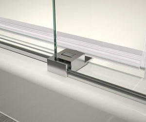 MAAX 138541-810-084-000 Halo Pro GS 56  ½-59 X 78 ¾ in. 8mm Sliding Shower Door for Alcove Installation with GlassShield® glass in Chrome
