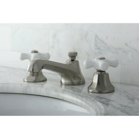 Kingston Brass KS4468PX 8 in. Widespread Bathroom Faucet, Brushed Nickel