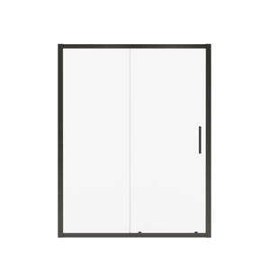 MAAX 135244-900-340-000 Connect 57-58 ½ x 72 in. 6mm Sliding Shower Door for Alcove Installation with Clear glass in Matte Black