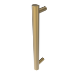Amba Products i20RO.SB Modello i Round 20-Inch Hardwired Single Bar Towel Warmer - 4.125 x 19.625 x 1.625 in. - Satin Brass Finish