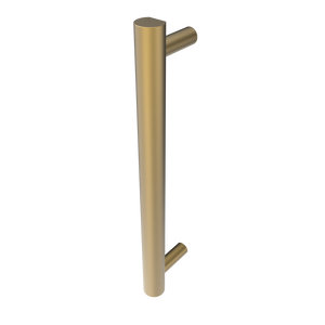 Amba Products i20RO.SB Modello i Round 20-Inch Hardwired Single Bar Towel Warmer - 4.125 x 19.625 x 1.625 in. - Satin Brass Finish