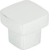 Atlas Homewares Chunky Square Knob Small 1 Inch Polished Chrome