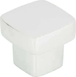 Atlas Homewares Chunky Square Knob Small 1 Inch Polished Chrome