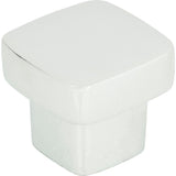 Atlas Homewares Chunky Square Knob Small 1 Inch Polished Chrome