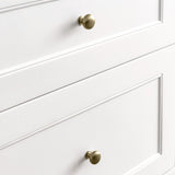 Breckenridge 30" Single Vanity, Bright White w/ 3 CM Victorian Silver Top
