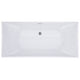 ALFI brand AB8840 67 inch White Rectangular Acrylic Free Standing Soaking Bathtub