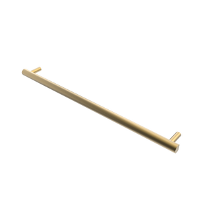 Amba Products i40RO.SB Modello i Round 40-Inch Hardwired Single Bar Towel Warmer - 4.125 x 39.375 x 1.625 in. - Satin Brass Finish