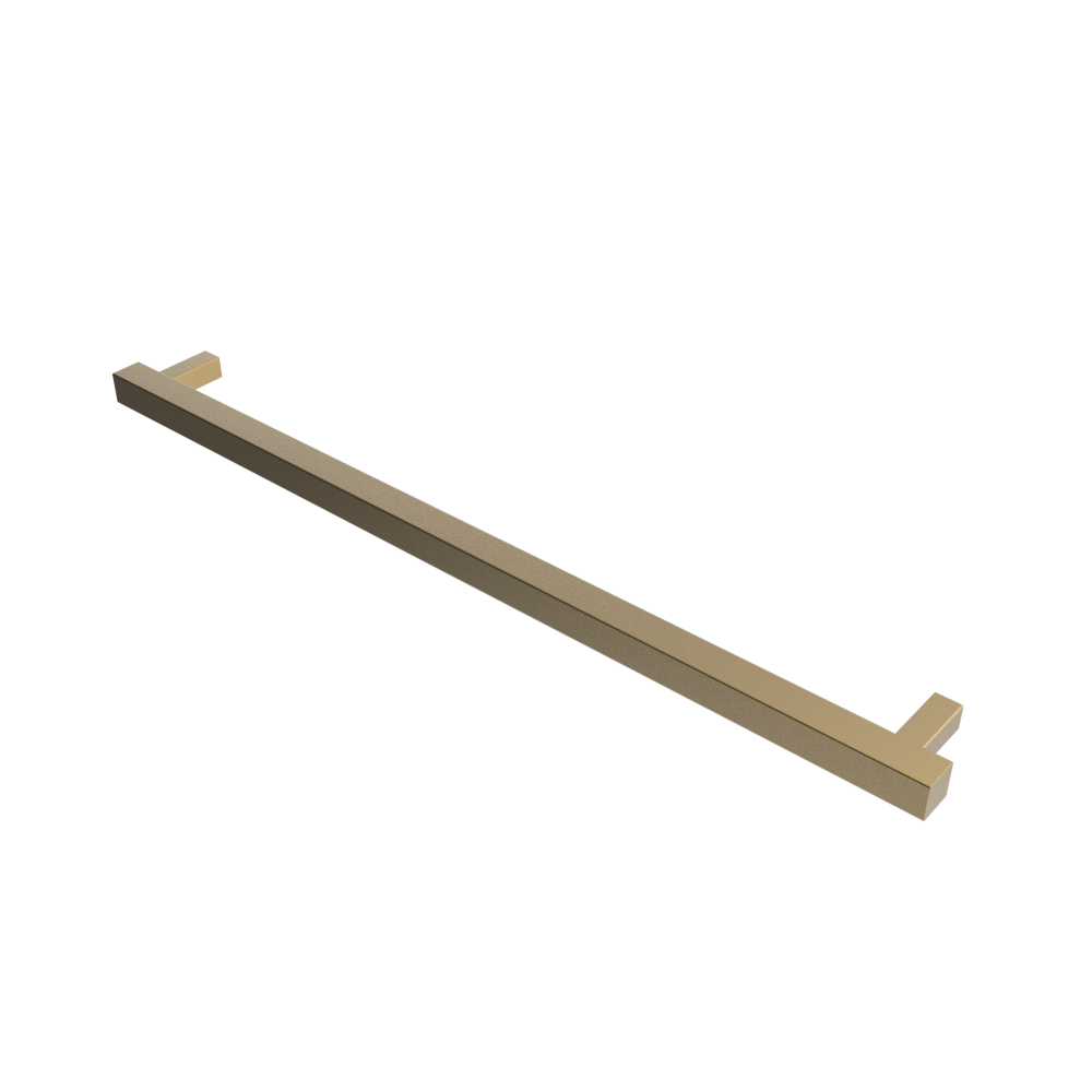 Amba Products i40SQ.SB Modello i Square 40-Inch Hardwired Single Bar Towel Warmer - 4.25 x 39.375 x 1.5 in. - Satin Brass Finish