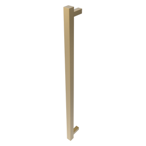 Amba Products i40SQ.SB Modello i Square 40-Inch Hardwired Single Bar Towel Warmer - 4.25 x 39.375 x 1.5 in. - Satin Brass Finish