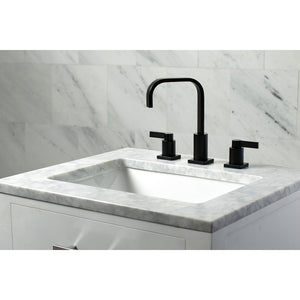 Fauceture FSC8960NDL NuvoFusion Widespread Bathroom Faucet, Matte Black