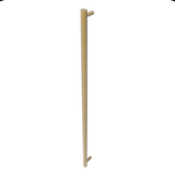 Amba Products i59RO.SB Modello i Round 59-Inch Hardwired Single Bar Towel Warmer - 4.125 x 59 x 1.625 in. - Satin Brass Finish