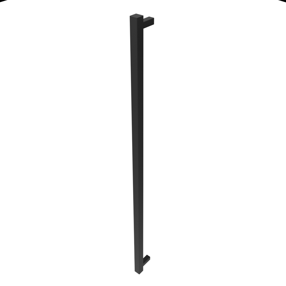 Amba Products i59SQ.MB Modello i Square 59-Inch Hardwired Single Bar Towel Warmer - 4.25 x 59 x 1.5 in. - Matte Black Finish