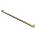 Amba Products i59SQ.SB Modello i Square 59-Inch Hardwired Single Bar Towel Warmer - 4.25 x 59 x 1.5 in. - Satin Brass Finish
