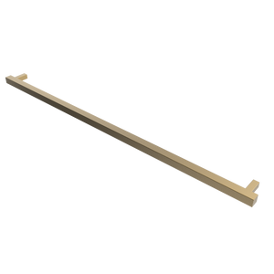 Amba Products i59SQ.SB Modello i Square 59-Inch Hardwired Single Bar Towel Warmer - 4.25 x 59 x 1.5 in. - Satin Brass Finish