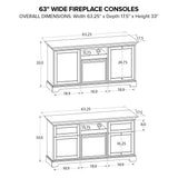 Howard Miller 63" Fireplace Console FP63E