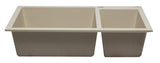 ALFI brand AB3319DI-B Biscuit 34" Double Bowl Drop In Granite Composite Kitchen Sink