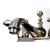 Kingston Brass KS3606AL 4 in. Centerset Bathroom Faucet, Polished Nickel