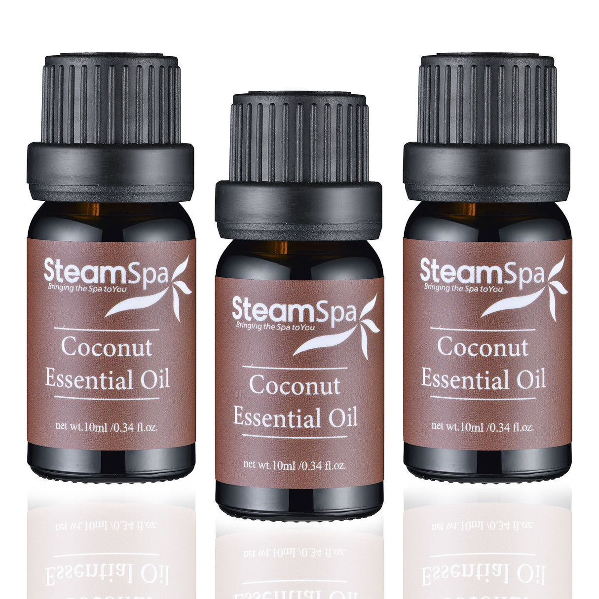 SteamSpa Essence of Coconut Aromatherapy Oil Extract Value Pack G-OILCN3