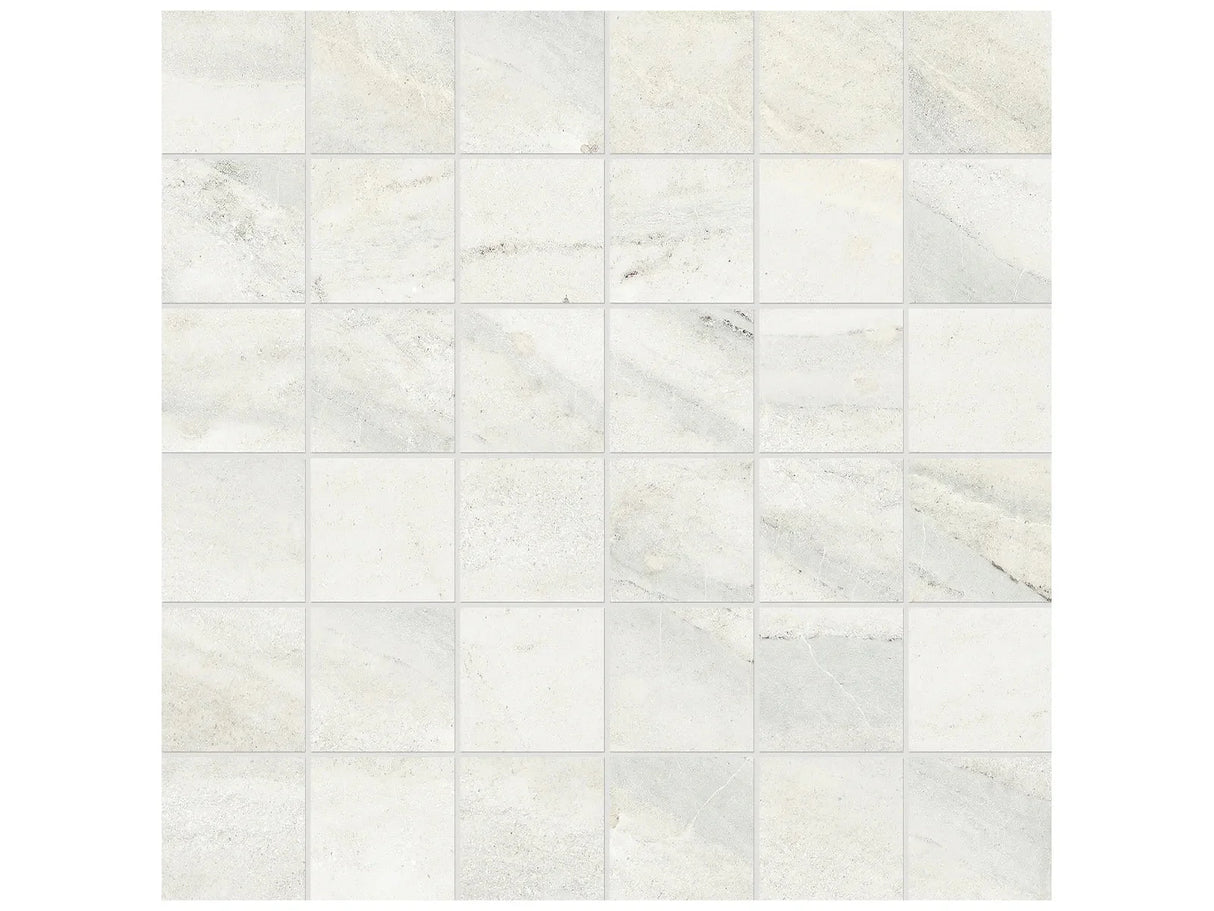 Anatolia Tile 2X2 Evolution Ice Matte 36 Piece Porcelain Mosaics. 1 Sheet = .96 Sq. Ft. 4501-0094-0 (69-205) Ice 2x2 - premium natural stone mosaic tile from Anatolia Tile, available at PoshHaus showroom in Keene, NH