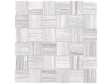 Anatolia Tile 2X2 Basketweave Eramosa Ice Matte Porcelain Mosaics. 1 Sheet = .96 Sq. Ft. 4501-0084-0 (69-231) Ice Basketweave 2x2 - premium natural stone mosaic tile from Anatolia Tile, available at PoshHaus showroom in Keene, NH