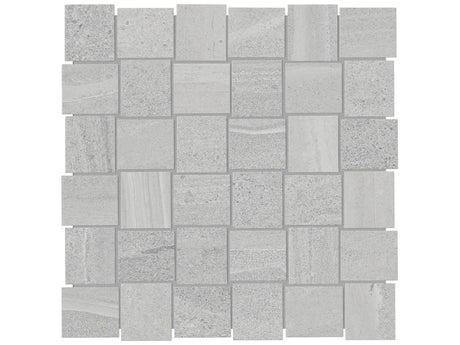 Anatolia Tile 2X2 Basketweave Davenport Ice Matte Porcelain Mosaics. 1 Sheet = .97 Sq. Ft. 4501-0080-0 (63-576) Ice Basketweave 2x2 - premium natural stone mosaic tile from Anatolia Tile, available at PoshHaus showroom in Keene, NH