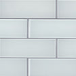 Ice 3x9 glossy glass white subway tile SMOT GL T IC39 product shot angle view #Size_3"x9"