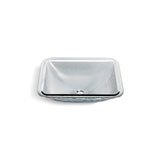 Kohler Yepsen 20" Rectangular Glass Undermount Bathroom Sink - Ice
