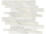 Anatolia Tile Evolution Ice Random Strip Matte Porcelain Mosaics. 1 Sheet = .96 Sq. Ft. 4501-0099-0 (69-200) Ice Random Strip - premium natural stone mosaic tile from Anatolia Tile, available at PoshHaus showroom in Keene, NH