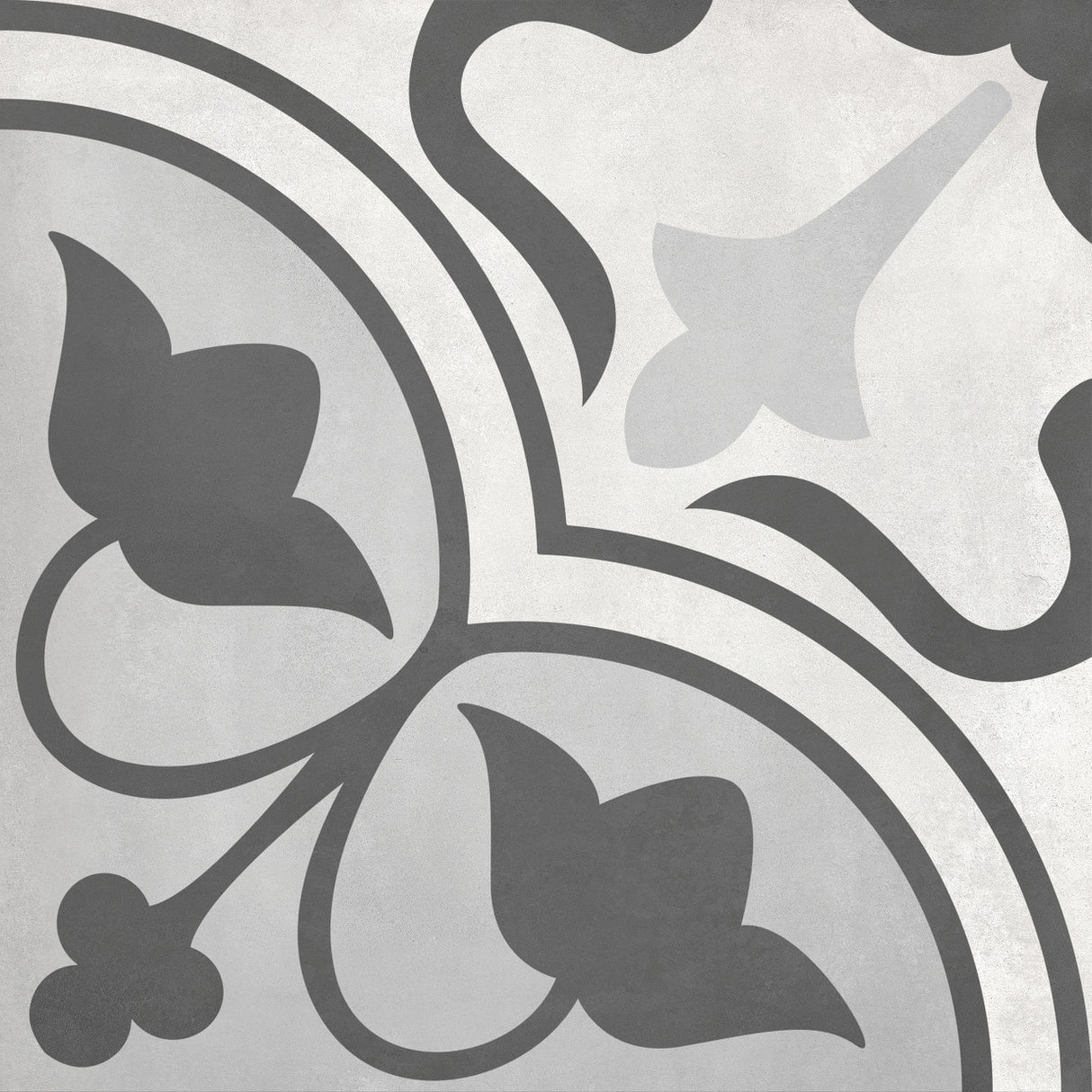 Anatolia Tile 8X8 Form Matte Ice Clover Deco Porcelain Tile 60-313  - premium natural stone mosaic tile from Anatolia Tile, available at PoshHaus showroom in Keene, NH