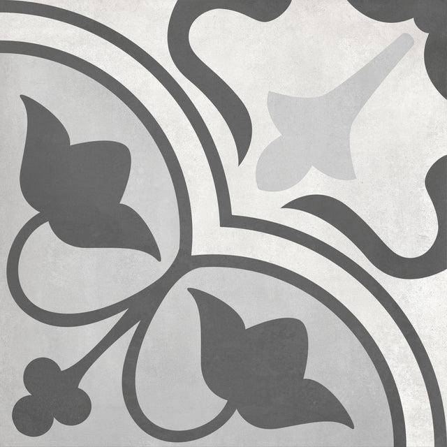 Anatolia Tile 8X8 Form Matte Ice Clover Deco Porcelain Tile 60-313  - premium natural stone mosaic tile from Anatolia Tile, available at PoshHaus showroom in Keene, NH