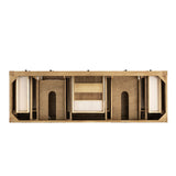 Breckenridge 72" Double Vanity, Light Natural Oak w/ 3 CM Charcoal Soapstone Top