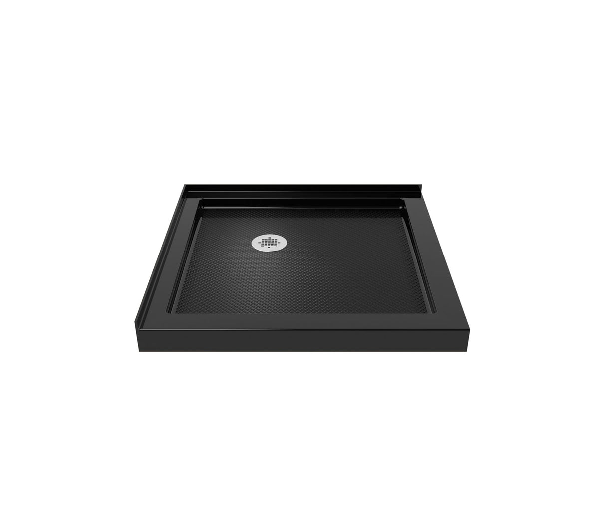 MAAX 107332-000-015-000 Roka 3636 Acrylic Corner Shower Base with Corner Drain in Black