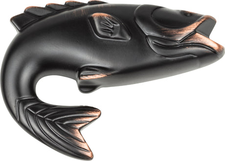 Atlas Homewares Fish Knob 2 1/4 Inch Venetian Bronze