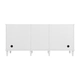 Lorelai 72" Double Vanity, Bright White w/ 3 CM Victorian Silver Silestone Top