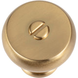 Atlas Homewares Everitt Knob 1 3/16 Inch Warm Brass