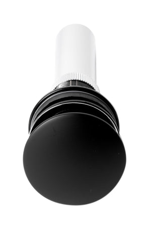 Black Matte Pop Up Drain without Overflow