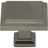 Atlas Homewares Sutton Place Square Knob 1 1/4 Inch Slate