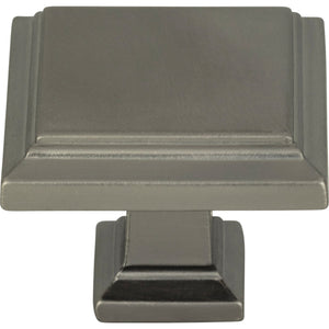 Atlas Homewares Sutton Place Square Knob 1 1/4 Inch Slate