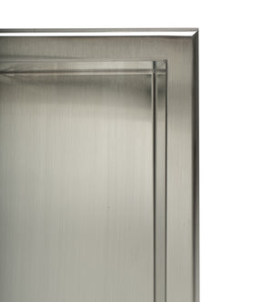 ALFI brand 16 x 16 Brushed Stainless Steel Square Single Shelf Bath Shower Niche