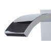 ALFI brand AB1258-PC Polished Chrome Square Body Curved Spout Single Lever Bathroom Faucet