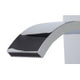 ALFI brand AB1258-PC Polished Chrome Square Body Curved Spout Single Lever Bathroom Faucet