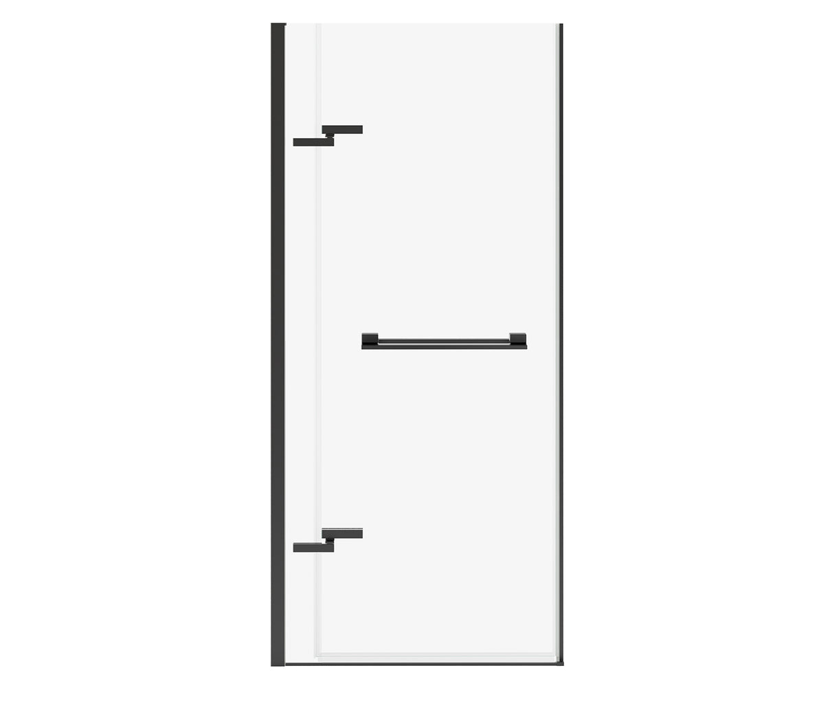 MAAX 139584-810-340-000 Capella 78 32 ½-35 ½ x 78 in. 8 mm Pivot Shower Door for Alcove Installation with GlassShield® glass in Matte Black