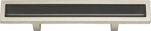 Atlas Homewares Spa Black Pull 3 Inch (c-c) Brushed Nickel