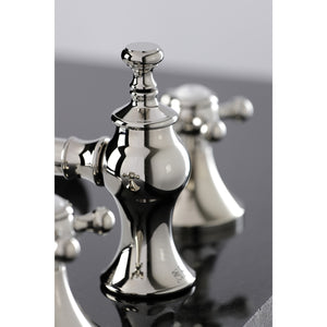 Kingston Brass KC7066BX English Country 8 in. Widespread Bathroom Faucet, Polished Nickel