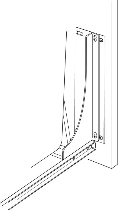 Häfele 503.11.990 KV - Optional Door Mount Bracket Kit, for Pull-Out Units, Frosted nickel