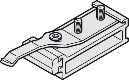 Häfele 941.20.041 Track Stopper, with Adjustable Retention Spring, For Hawa Junior, for 1 door: 1 piece