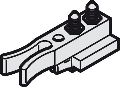 Häfele 941.62.042 Track Stopper, with Retaining Spring and Rubber Bumper, For Slido D-Line12